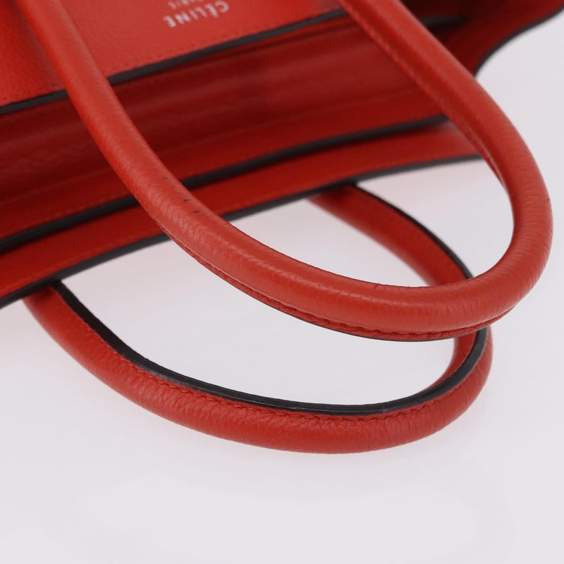 Celine Luggage Smooth Leather Red Bag