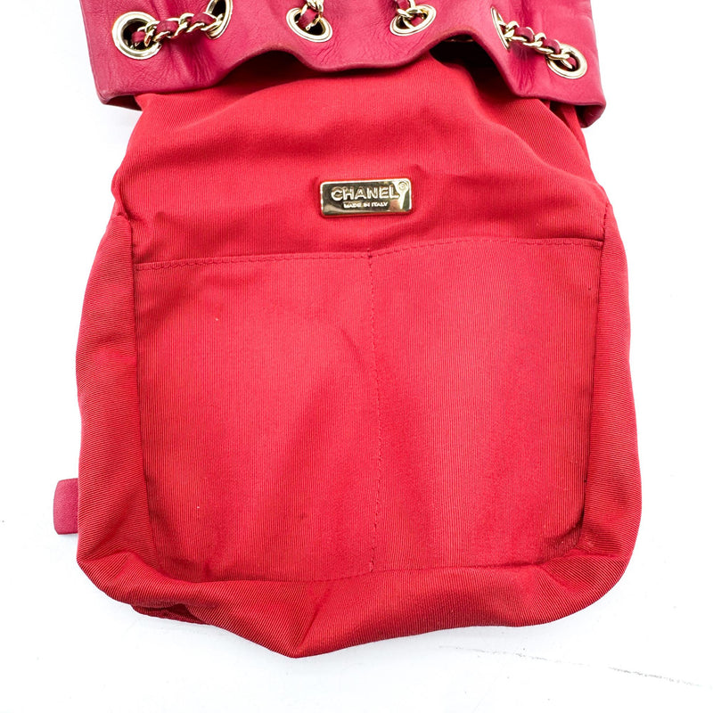 Chanel Backpack Seoul Lambskin Pink Leather
