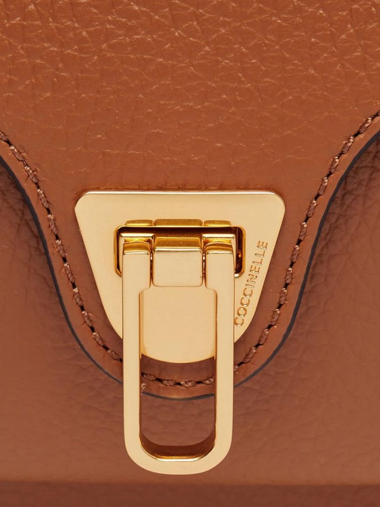 Coccinelle Beat Crossbody Bag — Cognac Cowhide