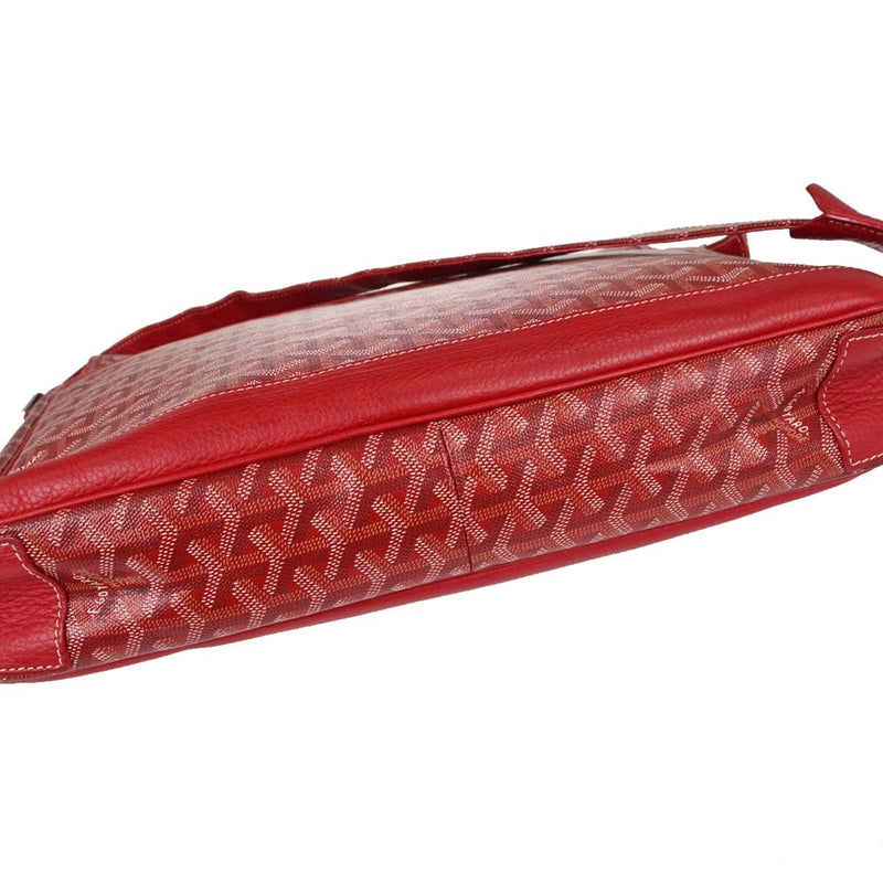 Goyard Grand Bleu Messenger Coated Canvas Red