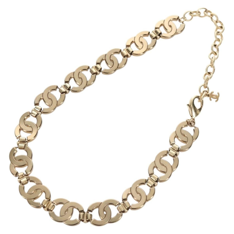 Chanel Cc Link Choker Metal With Crystals Gold Bijoux