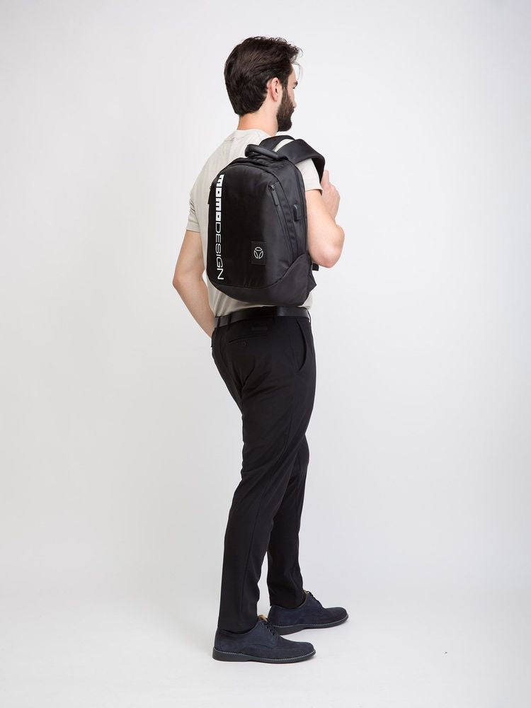 Momo Design Polyester Backpack — Black