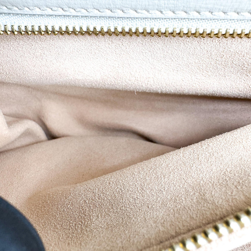 Gucci Horsebit 1955 Gg Coated Canvas With Leather Beige Bag