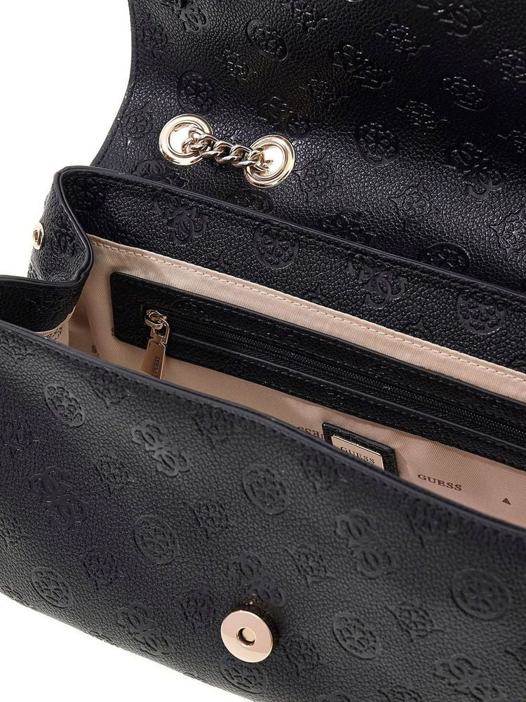 Guess Ella Crossbody Bag — Black Polyurethane