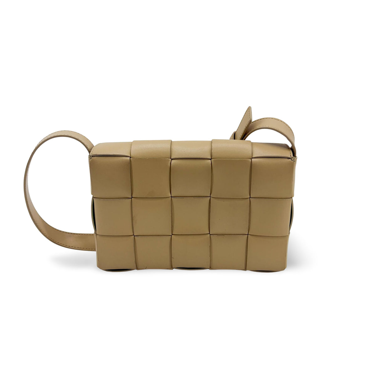Bottega Veneta Cassette Zip Maxi Intrecciato Webbed Canvas Beige Other Bag