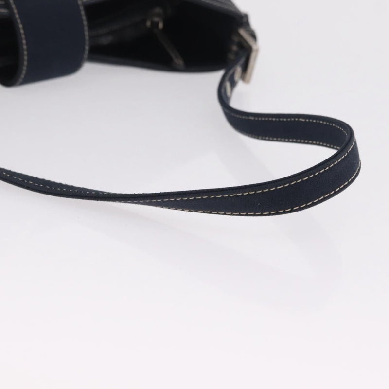 Fendi Baguette Canvas Navy Bag