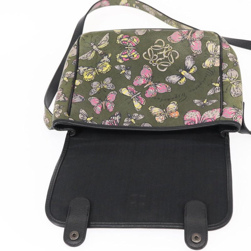 Loewe Messenger Printed Leather Green