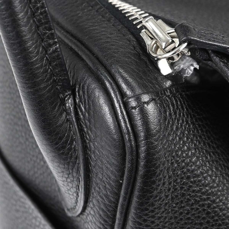 Hermes Lindy Clemence Black Leather Bag