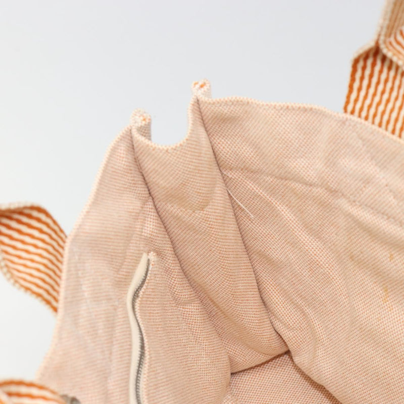 Hermes Fourre Tout Toile Orange Canvas Bag