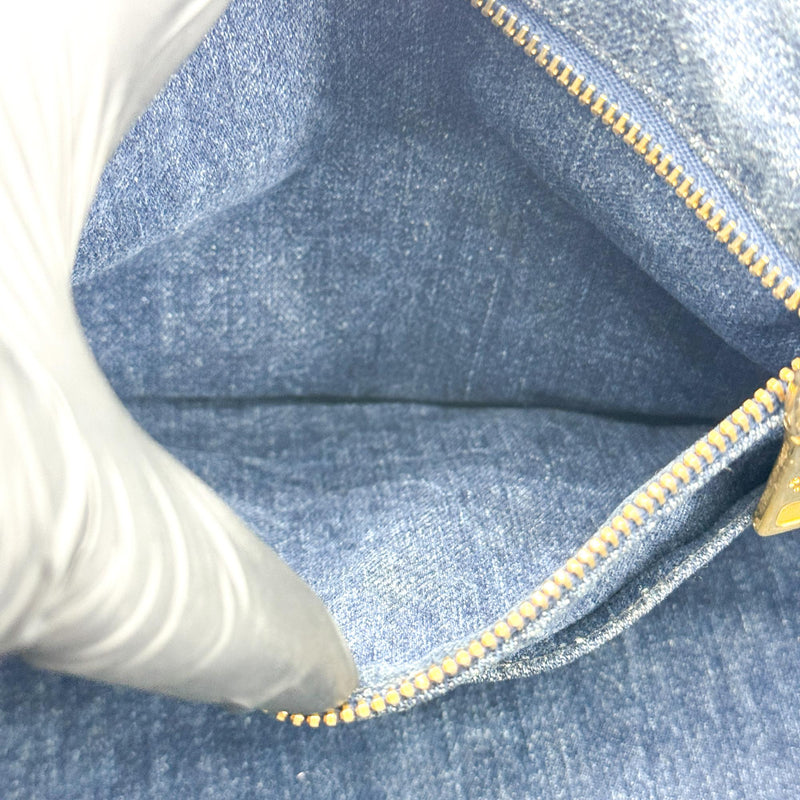 Prada Canapa Denim Blue Denim_jeans Bag