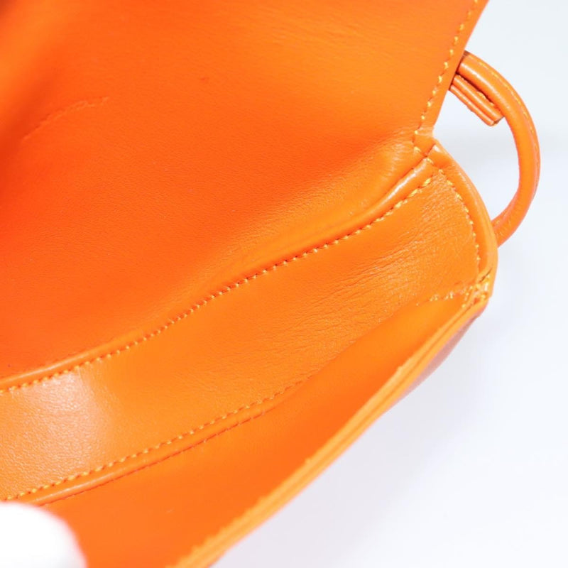 Celine Triangle Leather Orange Bag