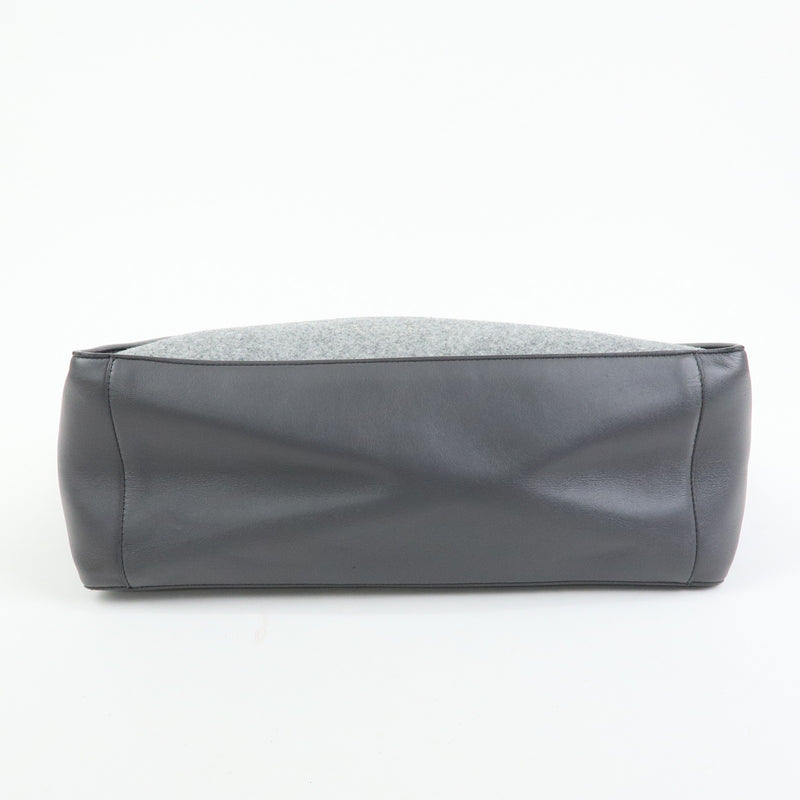 Stella Mccartney Alter Faux Leather Gray Canvas Bag