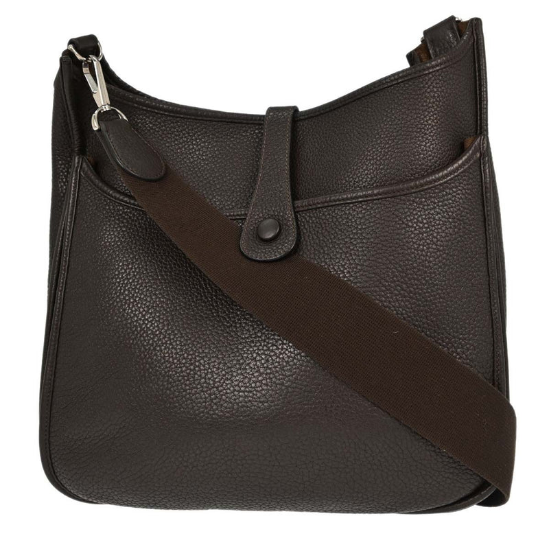 Hermes Evelyne Bag Gen Iii Clemence Brown Leather