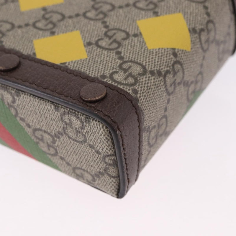 Gucci Horsebit 1955 Printed Gg Coated Canvas Beige Bag