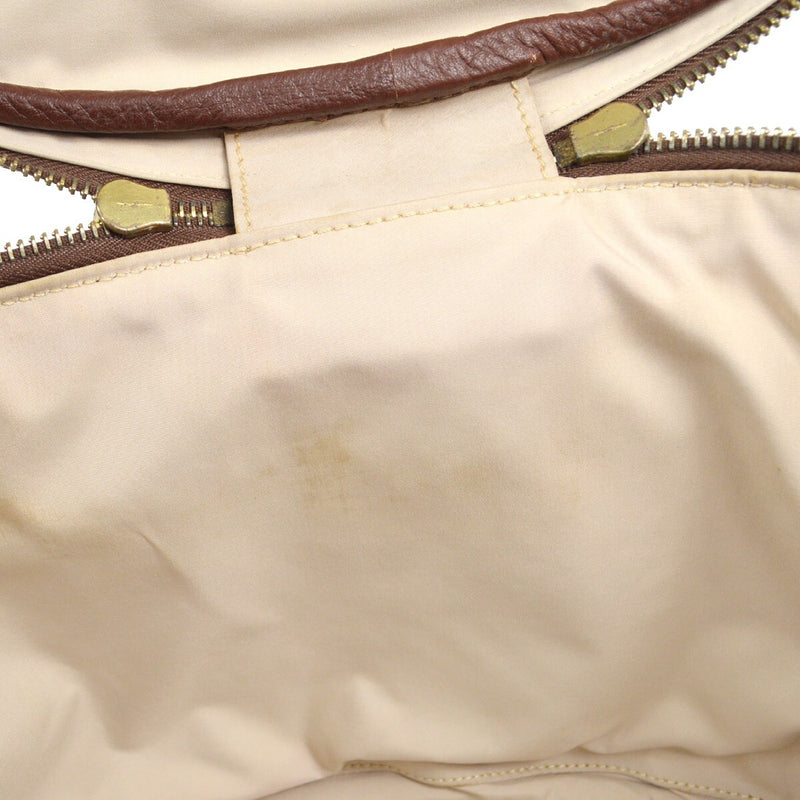 Hermes Acapulco Vanity Toile With Leather Beige Canvas Bag