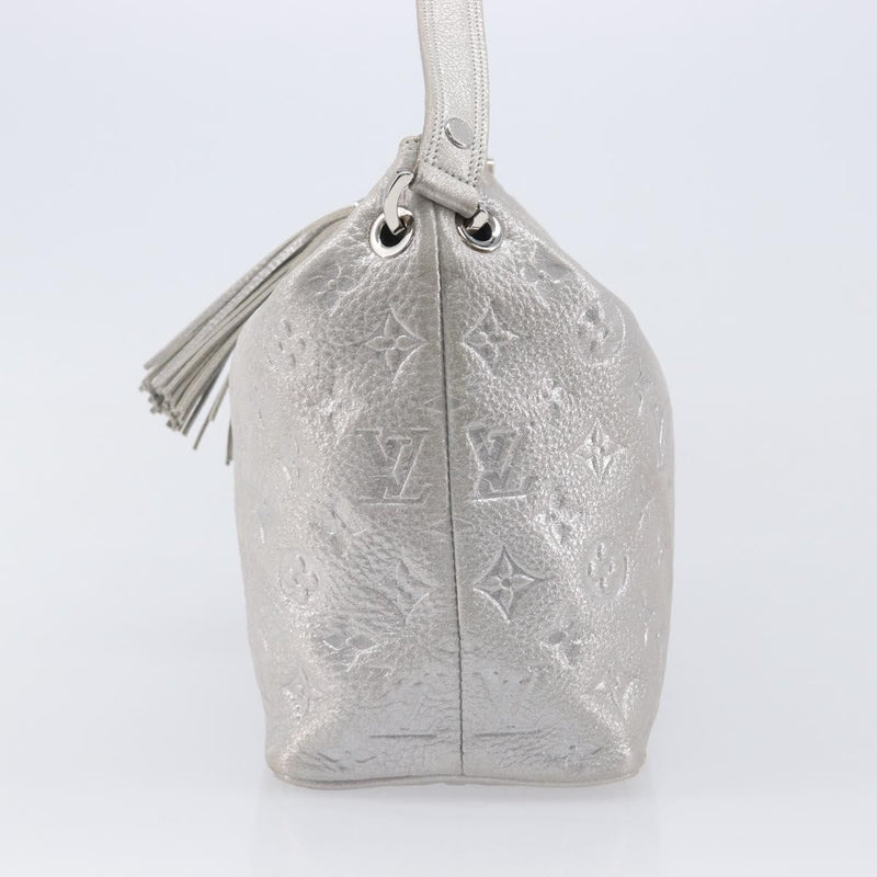 Louis Vuitton Halo Limited Edition Shimmer Monogram Embossed Leather Silver Bag