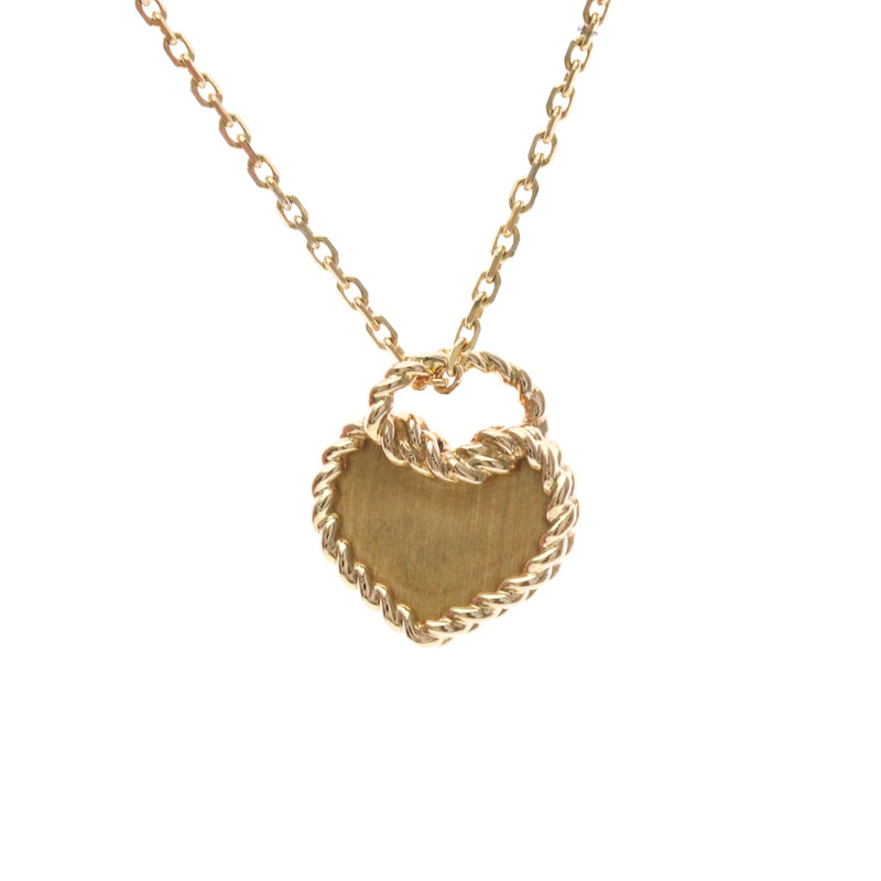 Cartier Torta Heart Pendant 18k Rose Gold Pink Pink_gold Bijoux
