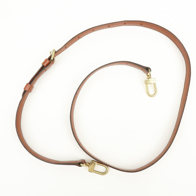 Louis Vuitton Adjustable Shoulder Strap Vachetta Leather Brown Accessory