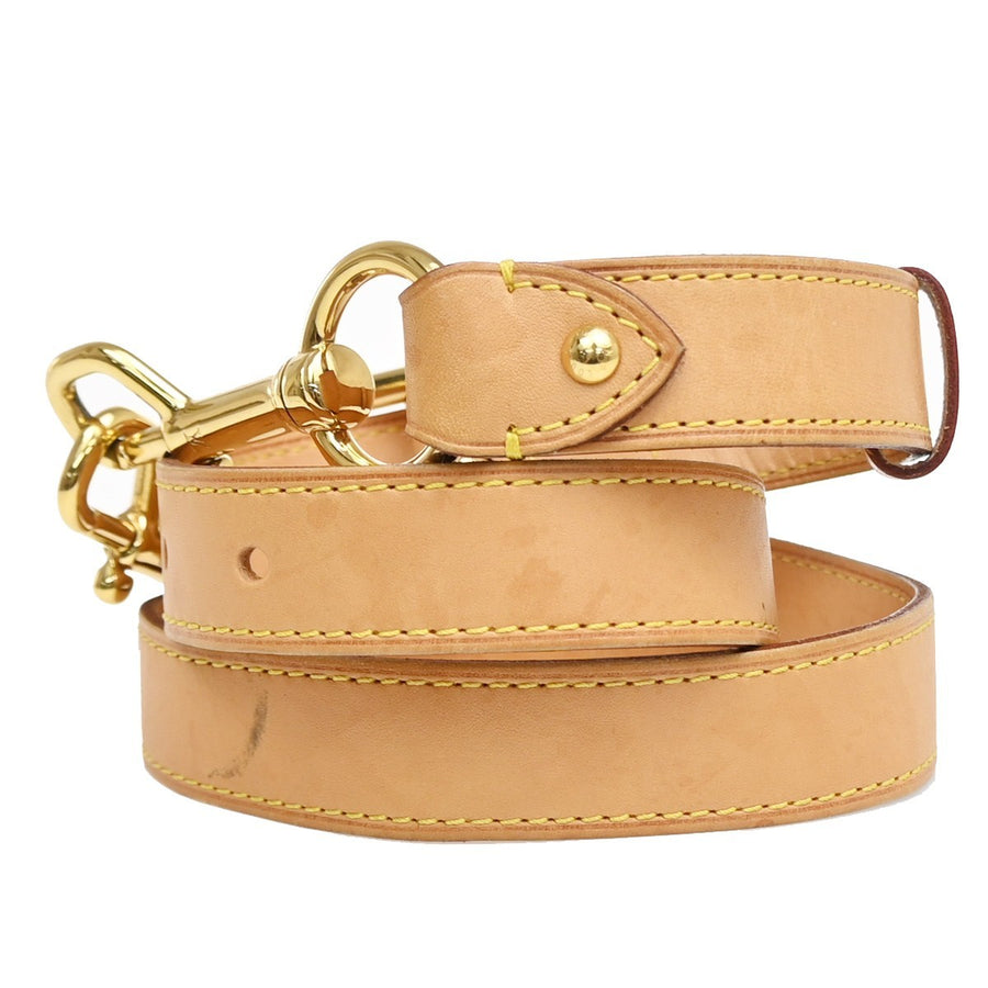 Louis Vuitton Shoulder Strap Leather Brown Accessory