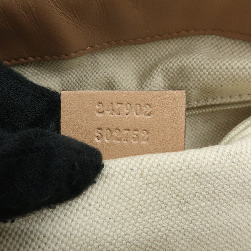 Gucci Sukey Diamante Canvas With Leather Beige Bag