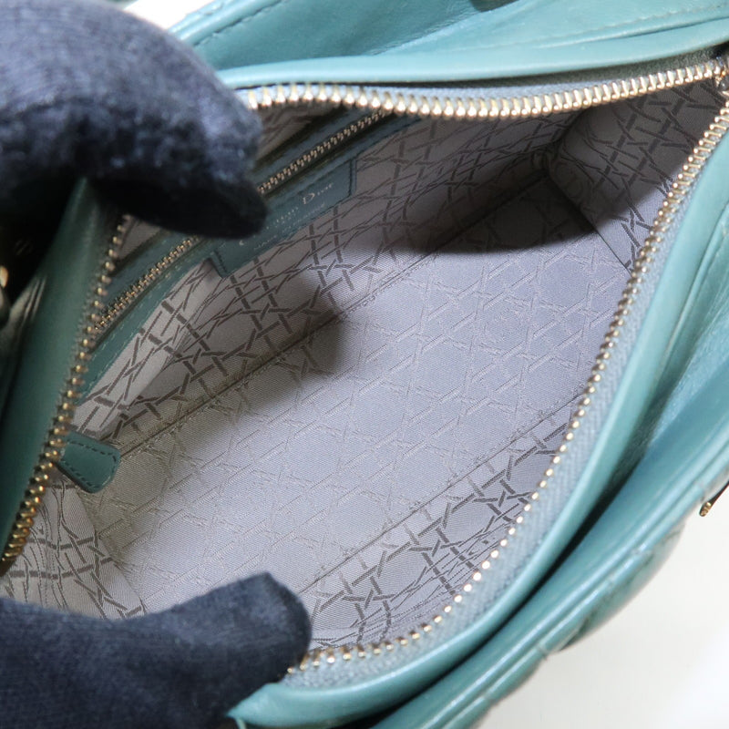 Christian Dior Lady Green Leather Bag