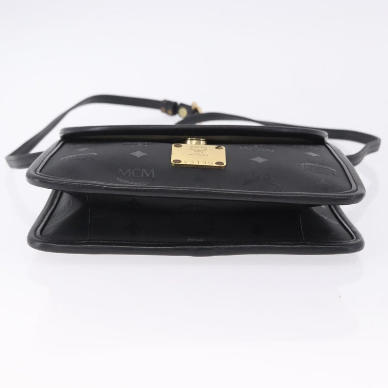 Mcm Visetos Leather Black Bag