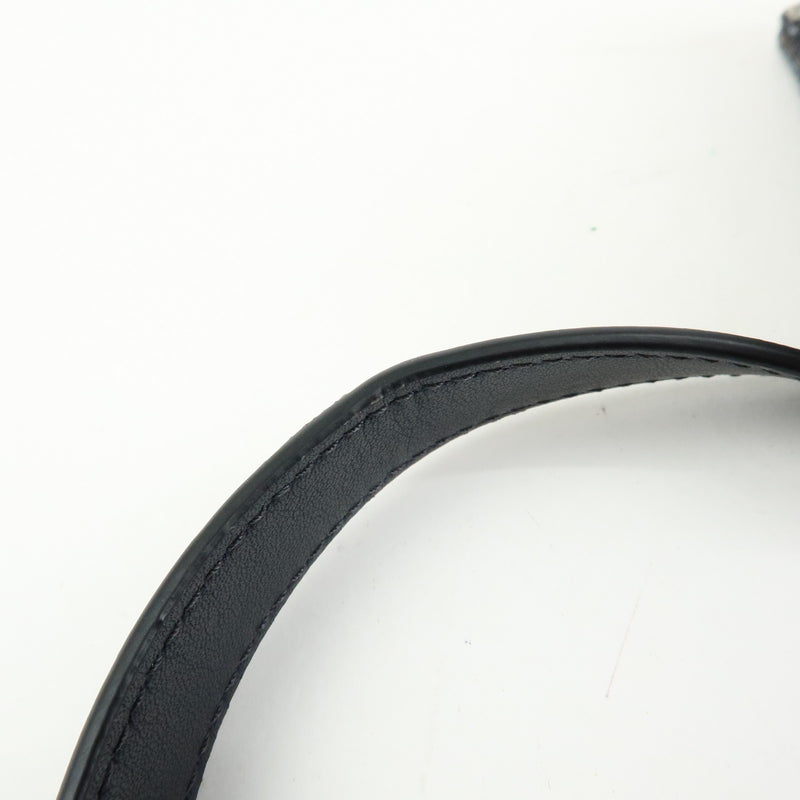 Christian Dior Saddle Belt Oblique Canvas Navy Bag