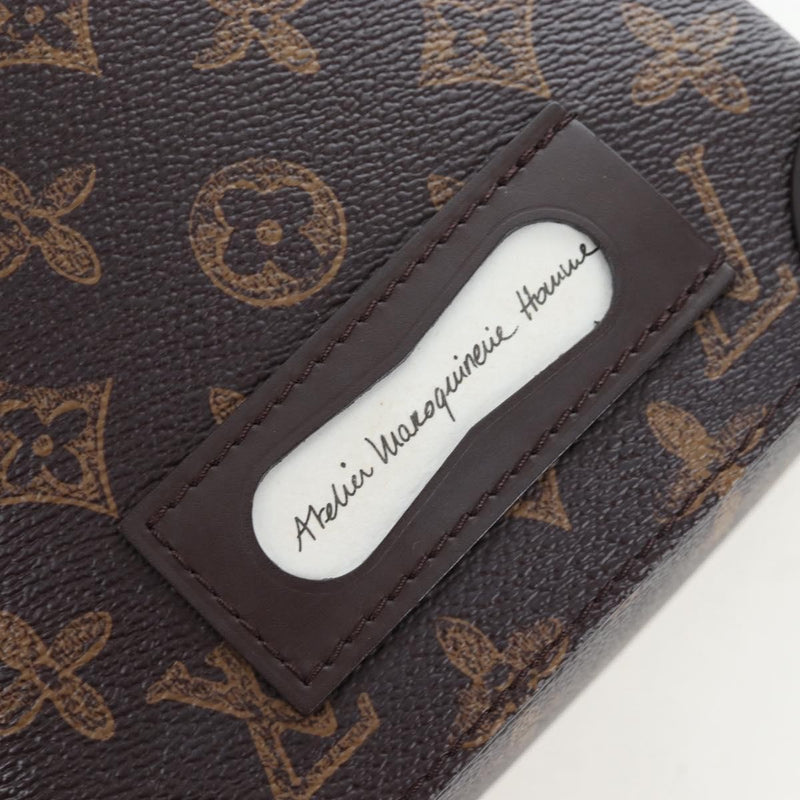 Louis Vuitton Vertical Box Trunk No.7 Loeil Vintage Monogram Canvas Brown Bag