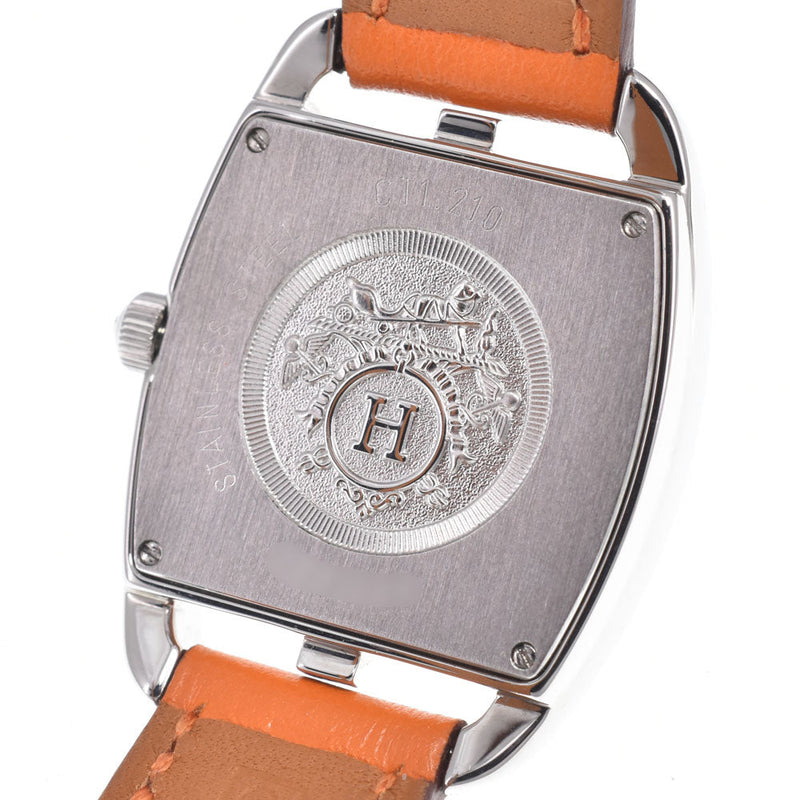 Hermes Cape Cod Double Tour Quartz Stainless Steel And Leather Watches