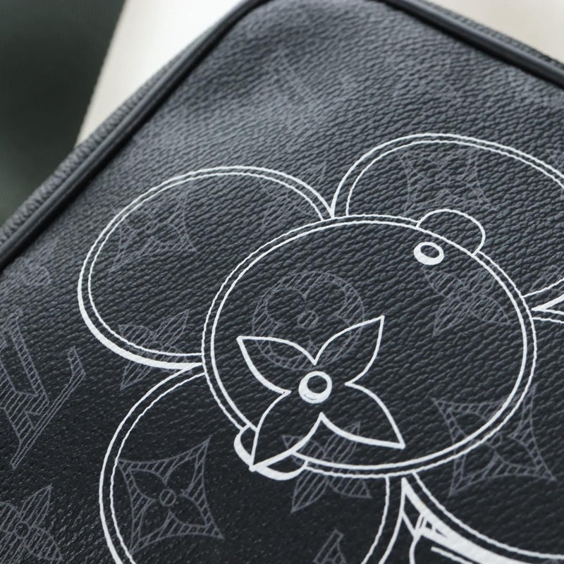 Louis Vuitton Danube Limited Edition Vivienne Monogram Eclipse Black Canvas Bag