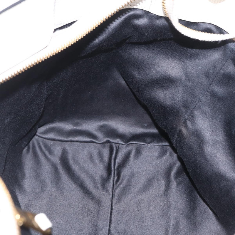 Miu Miu Madras Front Zip Leather White Bag
