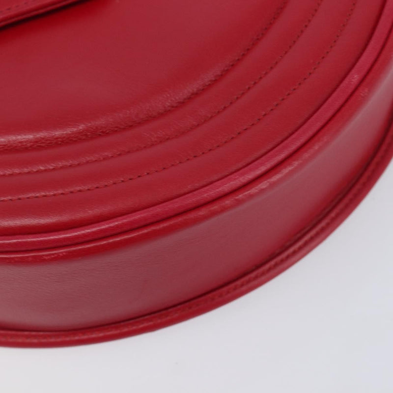 Saint Laurent Vintage Shoulder Bag Leather Red