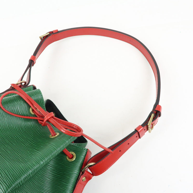 Louis Vuitton Bicolor Petit Noe Epi Leather Green Bag