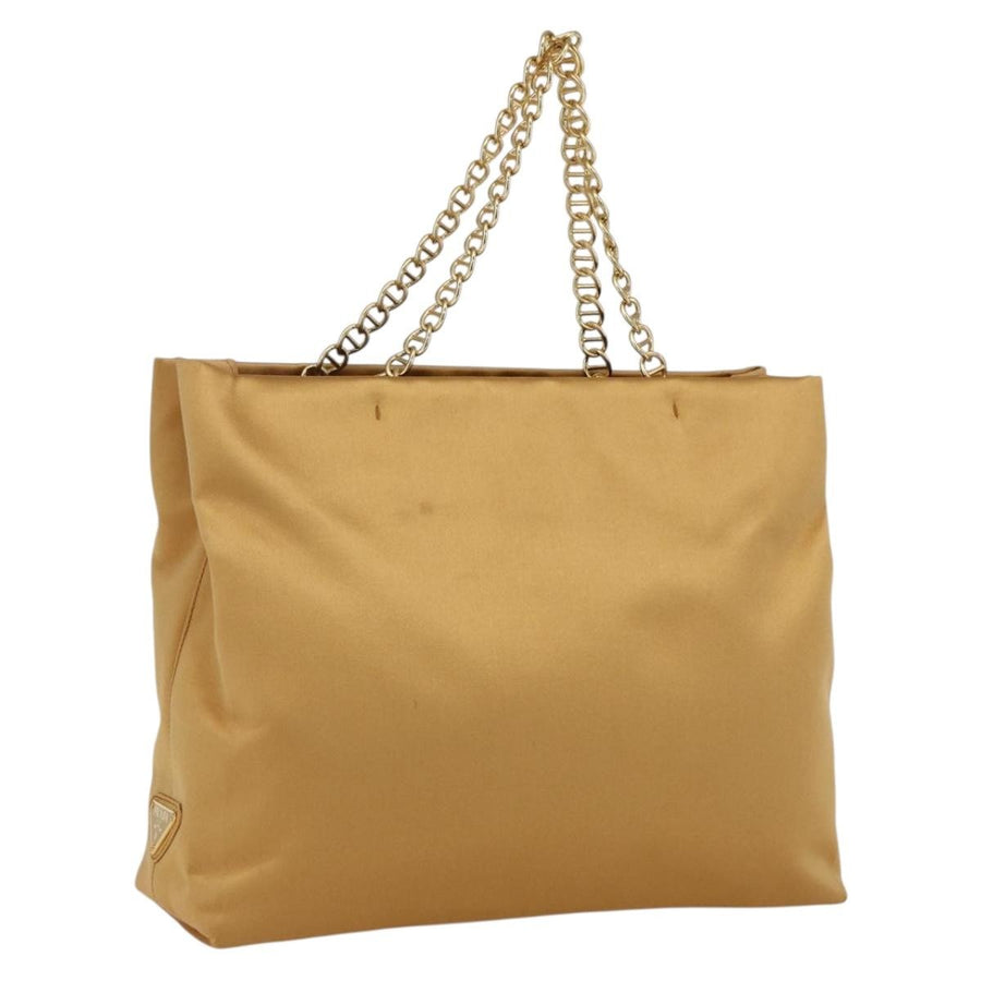 Prada Chain Satin Gold Bag