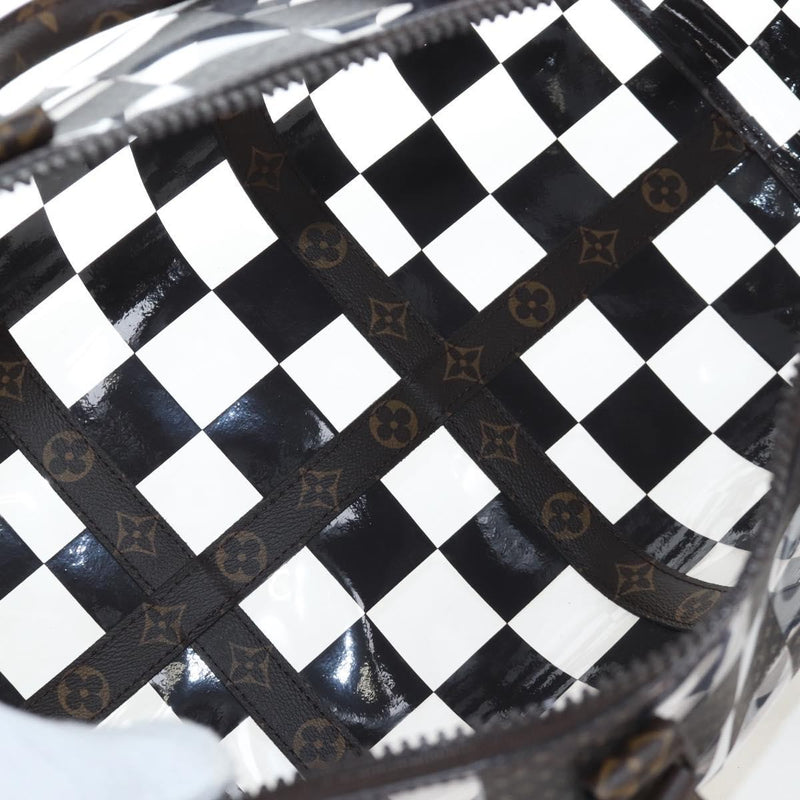 Louis Vuitton Keepall Bandouliere Monogram Chess Coated Canvas And Pvc Brown Bag