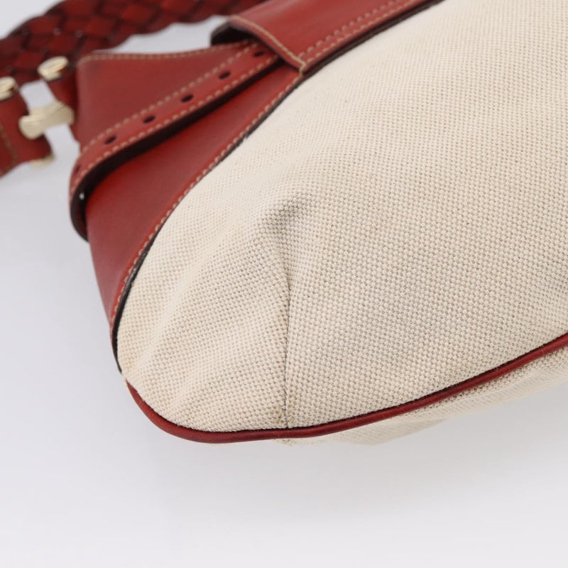 Gucci Horsebit Gg Canvas And Leather Beige Bag