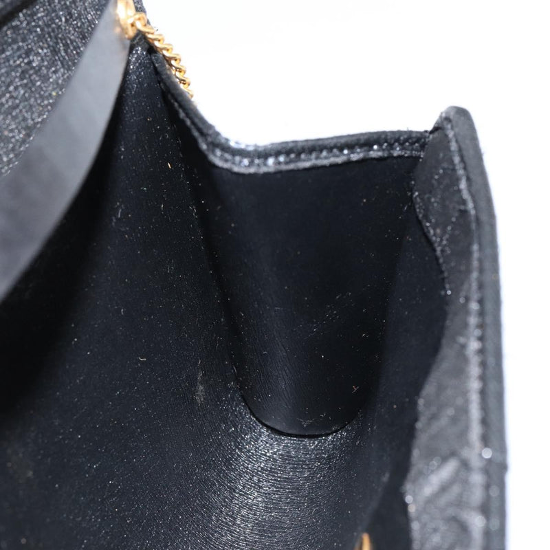 Christian Dior Vintage Honeycomb Canvas Black Bag