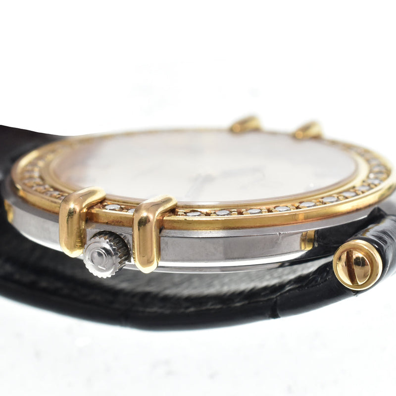 Omega Constellation Quartz Stainless Steel And Yellow Gold With Diamond Bezel Markers Mother Of Pearl Watches