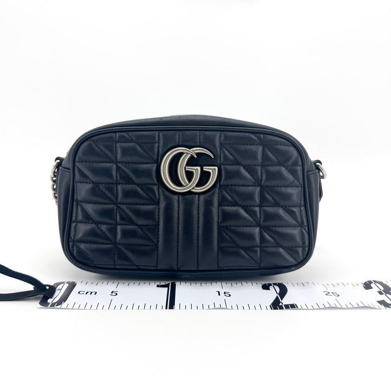 Gucci Gg Marmont Matelasse Leather Black Bag