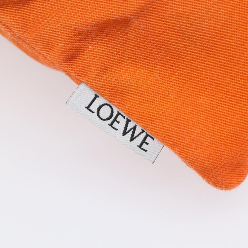 Loewe Paula Drawstring Printed Canvas Orange Bag