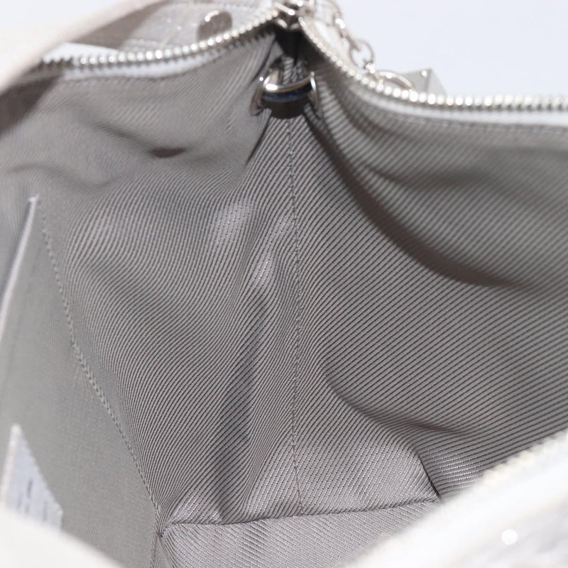 Louis Vuitton Halo Limited Edition Shimmer Monogram Embossed Leather Silver Bag
