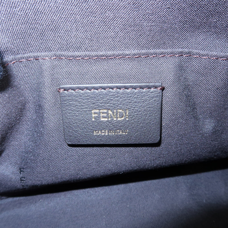 Fendi By The Way Satchel Printed Leather Blue