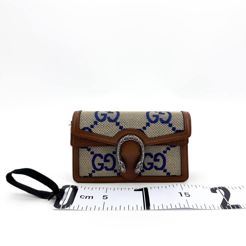 Gucci Dionysus Chain Jumbo Gg Canvas Brown Bag