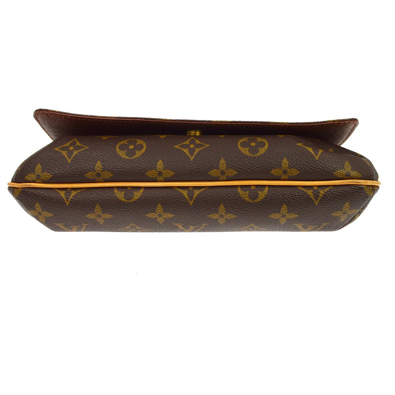 Louis Vuitton Musette Tango Monogram Canvas Brown Bag