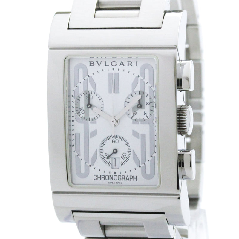 Bvlgari Rettangolo Chronograph Quartz Stainless Steel Watches