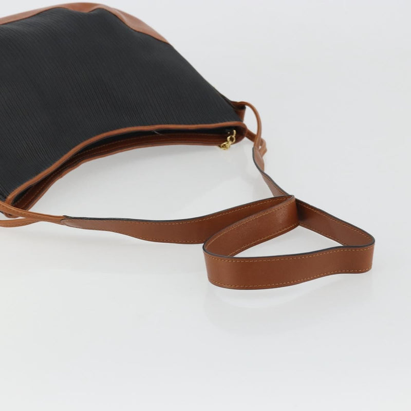 Salvatore Ferragamo Shoulder Leather Black Bag