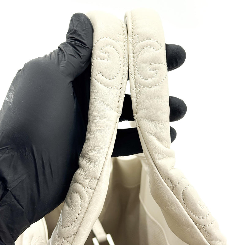 Gucci Gg Marmont Matelassé Leather White Bag
