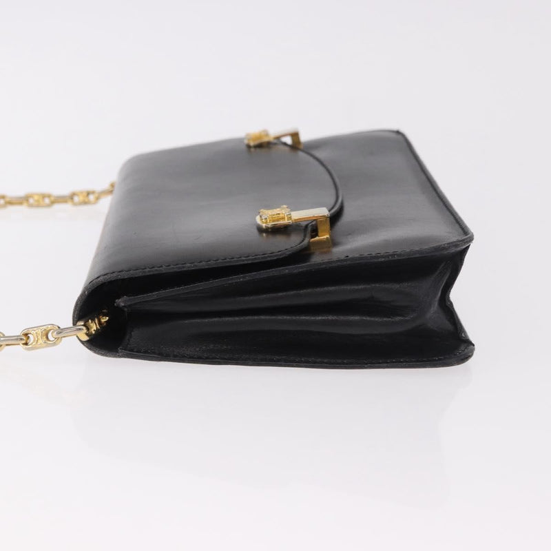 Celine Shoulder Leather Black Bag