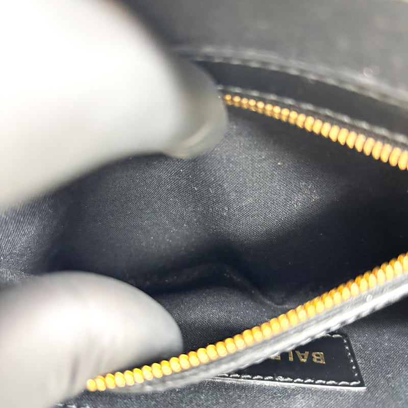 Balenciaga Hardware Canvas Black Bag