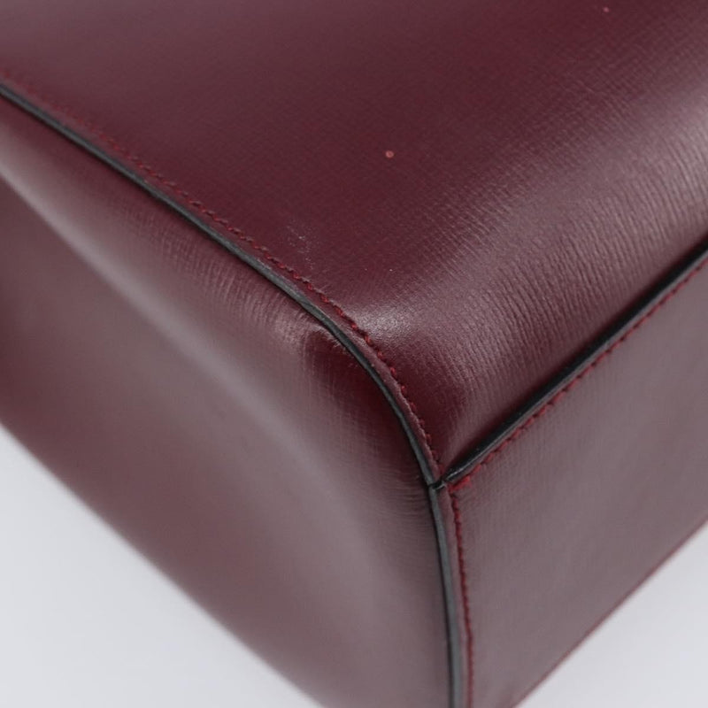 Cartier Must De Leather Burgundy Bag
